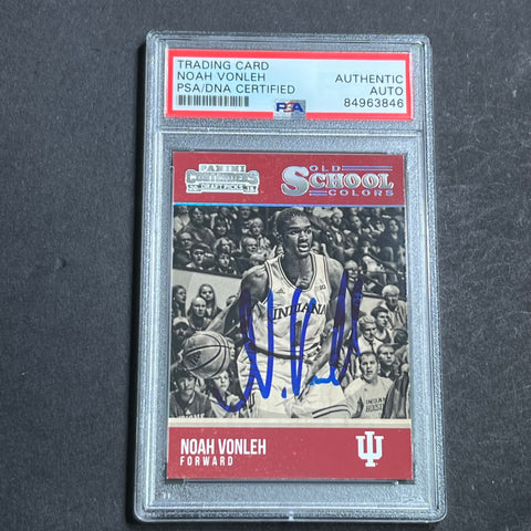 2013-14 Panini Contenders Draft Picks #39 Noah Vonleh Signed Card AUTO PSA Slabbed Idiana