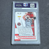 2014-15 Panini Prizm #145 Jonas Valanciunas Signed Card AUTO PSA Slabbed Toronto Raptors