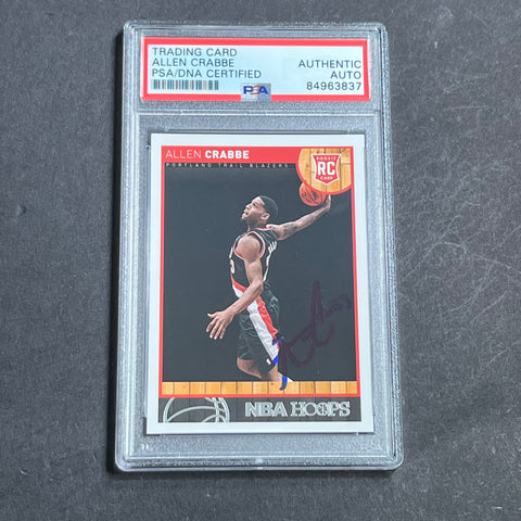 2013-14 Panini Hoops #289 Allen Crabbe Signed Card AUTO PSA Slabbed RC Blazers