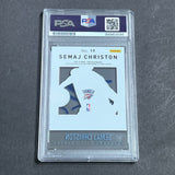 2014-15 Panini Prestige #19 Semaj Christon Signed Card AUTO PSA Slabbed RC Thunder