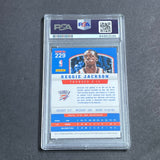 2012-13 Panini Basketball #229 Reggie Jackson Signed Card Auto PSA/DNA Slabbed Thunder