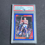 2016-17 NBA Hoops #249 Meyers Leonard Signed Card AUTO PSA Slabbed Portland Trail Blazers