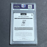 2016-17 NBA Hoops #249 Meyers Leonard Signed Card AUTO PSA Slabbed Portland Trail Blazers