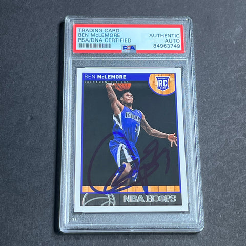 2013-14 Panini NBA Hoops #267 Ben McLemore Signed Card AUTO PSA Slabbed RC Kings