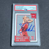 2015-16 NBA Hoops #296 Sam Dekker Signed Card AUTO PSA Slabbed RC Rockets