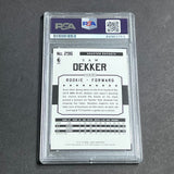 2015-16 NBA Hoops #296 Sam Dekker Signed Card AUTO PSA Slabbed RC Rockets