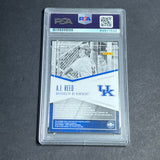 2015 Panini Contenders School Colors #52 A.J. Reed Signed Card AUTO 10 PSA/DNA Slabbed Kentucky