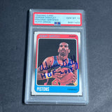 1988-89 Fleer #39 Adrian Dantley Signed Card AUTO 10 PSA Slabbed Pistons