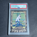 2016 Topps Gypsy Queen #GS-8 George Springer Signed Card PSA Slabbed Auto 9 Astros