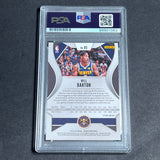 2019-20 Panini Prizm #85 Will Barton Signed Card PSA Slabbed Nuggets