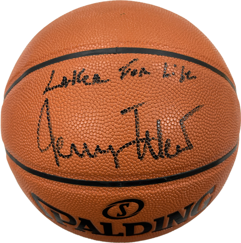 Jerry West signed Basketball PSA/DNA Lakers autographed