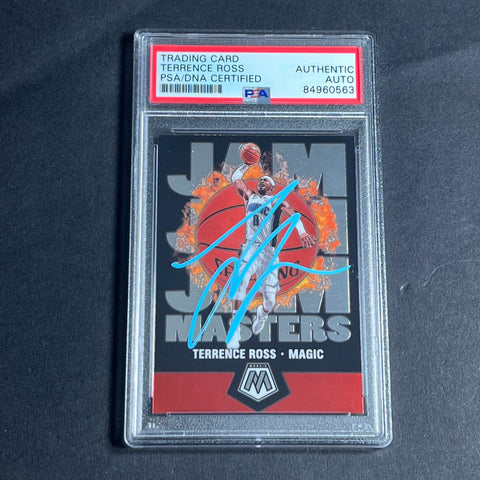 2019-20 Panini Mosaic #13 Terrence Ross Signed Card AUTO PSA Slabbed Magic