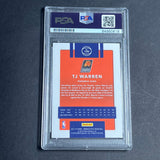 2017-18 Panini Donruss Optic #120 TJ WARREN Signed Card AUTO PSA Slabbed Suns
