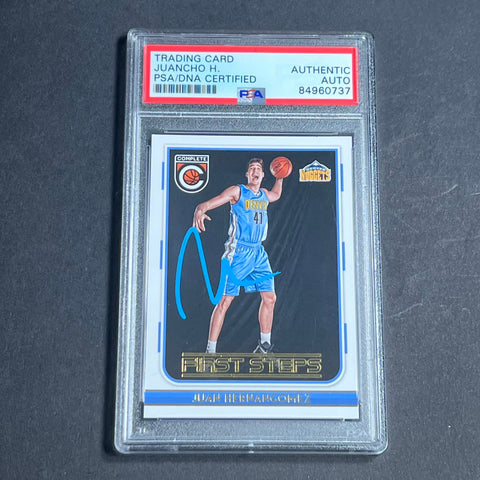 2016-17 PANINI COMPLETE #1 JUAN HERNANGOMEZ Signed Rookie Card AUTO PSA Slabbed RC