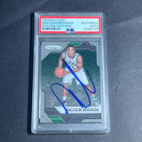 2016-17 Panini Prizm #17 Malcolm Brogdon Signed Card PSA/DNA Slabbed RC Bucks