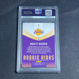 2018-19 Panini Donruss #5 Moritz Wagner Signed Card AUTO PSA Slabbed RC Lakers
