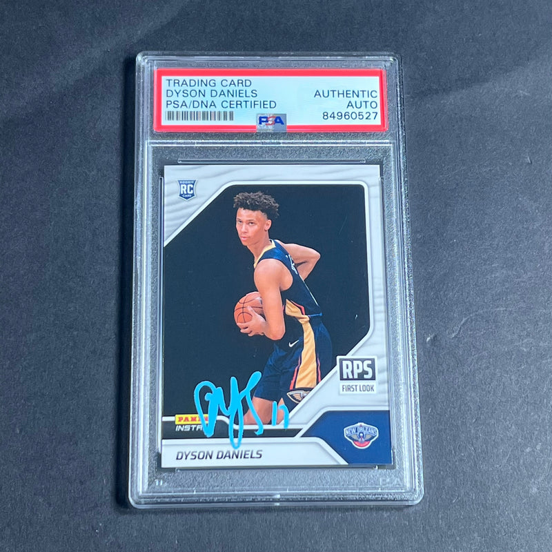 2022-2023 Panini Instant #RPS 7 Dyson Daniels Signed Card Auto PSA Slabbed RC Pelicans