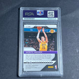 2018-19 Panini Prizm #284 Moritz Wagner Signed Card AUTO PSA Slabbed RC Lakers