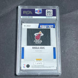 2022-2023 Panini Instant #DN 22 Nikola Jovic Signed Card PSA AUTO RC Slabbed Heat