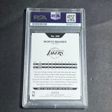 2018-19 NBA Hoops #249 Moritz Wagner Signed Card AUTO PSA Slabbed RC Lakers