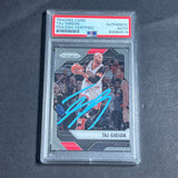 2016-17 Panini Prizm #30 Taj Gibson Signed Card AUTO PSA Slabbed Bulls