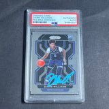 2021-22 Panini Prizm #313 Ziaire Williams Signed Card AUTO PSA/DNA Slabbed RC Grizzlies