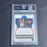 2021-22 Panini Prizm #285 Quentin Grimes Signed Card PSA Slabbed Knicks