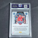 2019-20 Panini Chronicles Crusade #527 Nickeil Alexander-Walker Signed Card AUTO PSA RC Slabbed Pelicans