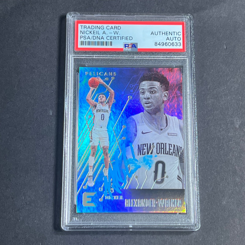 2019-20 Panini Chronicles Essentials #231 Nickeil Alexander-Walker Signed Card AUTO 10 PSA Slabbed Virginia Tech