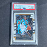 2017-18 Panini Donruss Optic #141 Alec Burks Signed Card AUTO PSA Slabbed Jazz