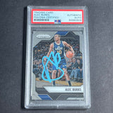 2016-17 Panini Prizm #109 Alec Burks Signed Card AUTO PSA Slabbed Jazz