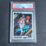 2019-20 Donruss Optic #76 Will Barton Signed Card AUTO PSA Slabbed Nuggets