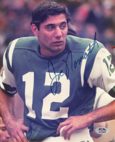 Joe Namath signed 8x10 photo PSA/DNA New York Jets Autographed