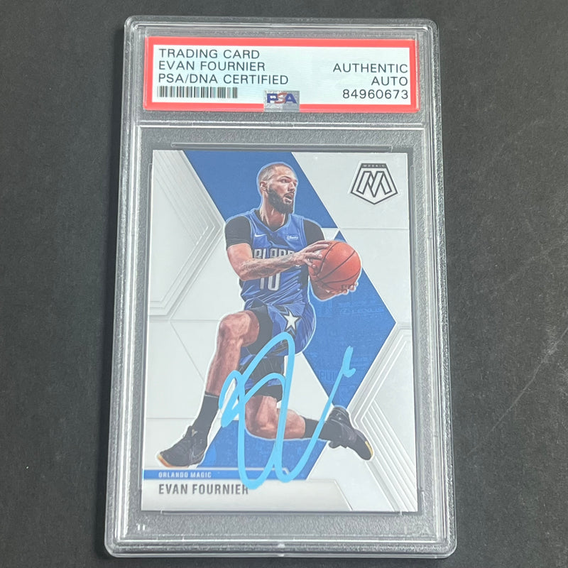2019-20 Panini Mosaic #2 EVAN FOURNIER Signed Card AUTO PSA Slabbed Magic