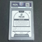 2020-21 NBA Hoops #3 ZACH COLLINS Signed Card AUTO PSA Slabbed Blazers