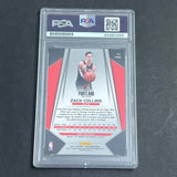 2017-18 Panini Prizm #144 ZACH COLLINS Signed Card AUTO PSA Slabbed RC Blazers