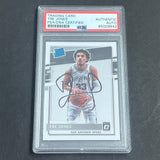 2020-21 Panini Donruss Optic #188 Tre Jones Signed Card AUTO PSA/DNA Slabbed RC Spurs