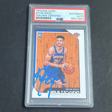 2018-19 NBA Hoops RC #242 Kevin Knox Signed Card AUTO PSA Slabbed Knicks