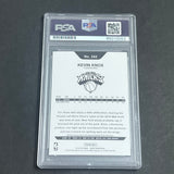 2018-19 NBA Hoops RC #242 Kevin Knox Signed Card AUTO PSA Slabbed Knicks