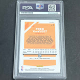 2019-20 Panini Donruss #9 Fred VanVleet Signed Card AUTO PSA Slabbed Raptors