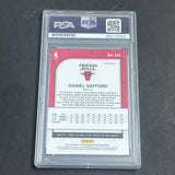 2019-20 NBA Hoops Premium Stock #243 Daniel Gafford Signed Card AUTO PSA Slabbed RC Bulls