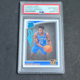 2018-19 Panini Donruss #171 Hamidou Diallo Signed Card AUTO PSA Slabbed RC Thunder