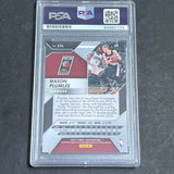 2016-17 Panini Prizm #276 Mason Plumlee Signed Card AUTO PSA Slabbed Trail Blazers