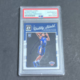 2016-17 Optic Panini #156 Buddy Hield Signed Card AUTO PSA Slabbed Pelicans RC
