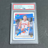 2020-21 Donruss Rated Rookie #204 Killian Hayes Signed Card AUTO 10 PSA Slabbed RC Pistons