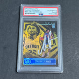 2020-21 Panini Illusions #172 Isaiah Stewart Signed Card AUTO PSA Slabbed RC Pistons