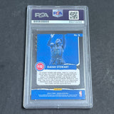 2020-21 Donruss #16 Isaiah Stewart Signed Card AUTO PSA Slabbed RC Pistons