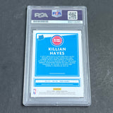 2020-21 Donruss Rated Rookie #204 Killian Hayes Signed Card AUTO PSA Slabbed RC Pistons