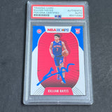 2020-21 NBA Hoops #241 Killian Hayes Signed Card AUTO PSA Slabbed RC Pistons