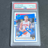 2020-21 Donruss Rated Rookie #204 Killian Hayes Signed Card AUTO PSA Slabbed RC Pistons